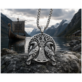 Odin's Ravens Hanger – Huginn & Muninn Pendant – Stainless Steel