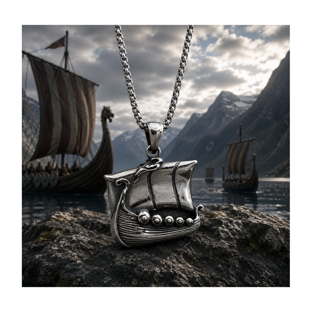 Drakar Viking Warship Hanger – Stainless Steel