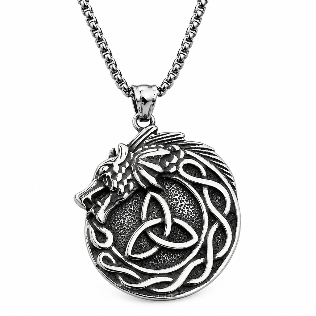 Viking Dragon Fáfnir Hanger – Stainless Steel