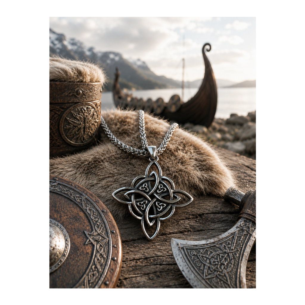 Viking Völva Witch Knot Hanger – Stainless Steel
