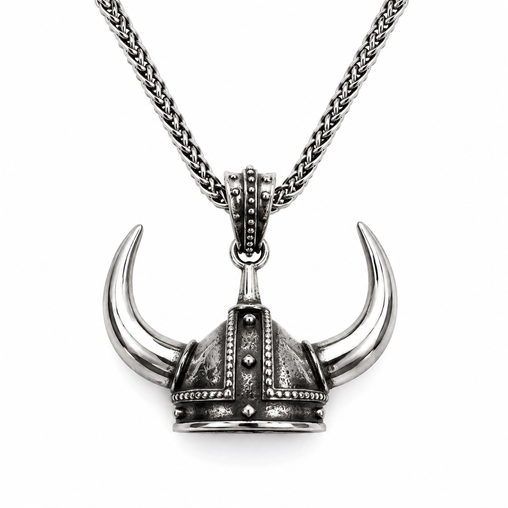 Viking Horned Helmet Hanger (klein) – Stainless Steel