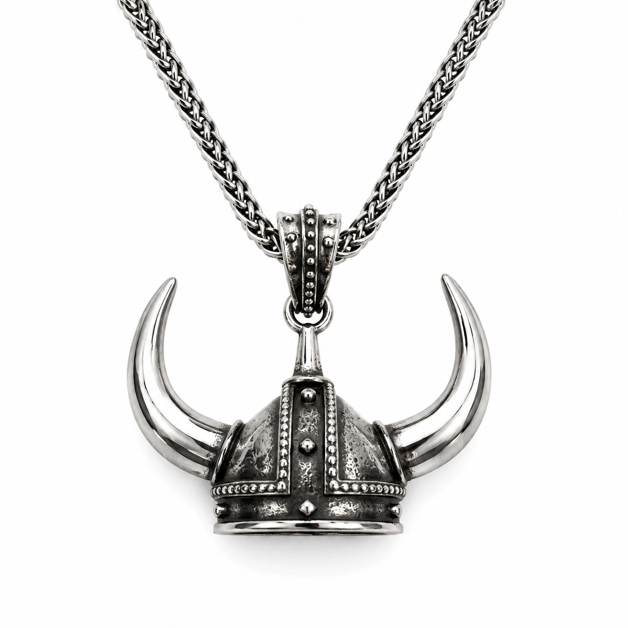Viking Horned Helmet Hanger (klein) – Stainless Steel