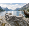 Viking Vegvísir Armband – Stainless Steel Cuff