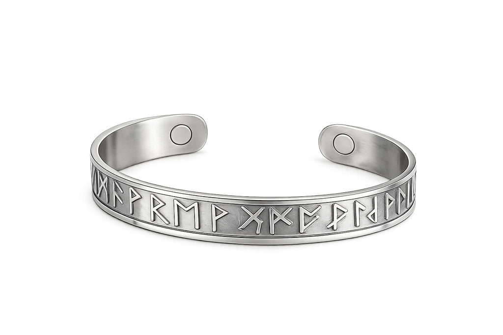 Viking Runes Armband  – Stainless Steel -Zilverkleurig