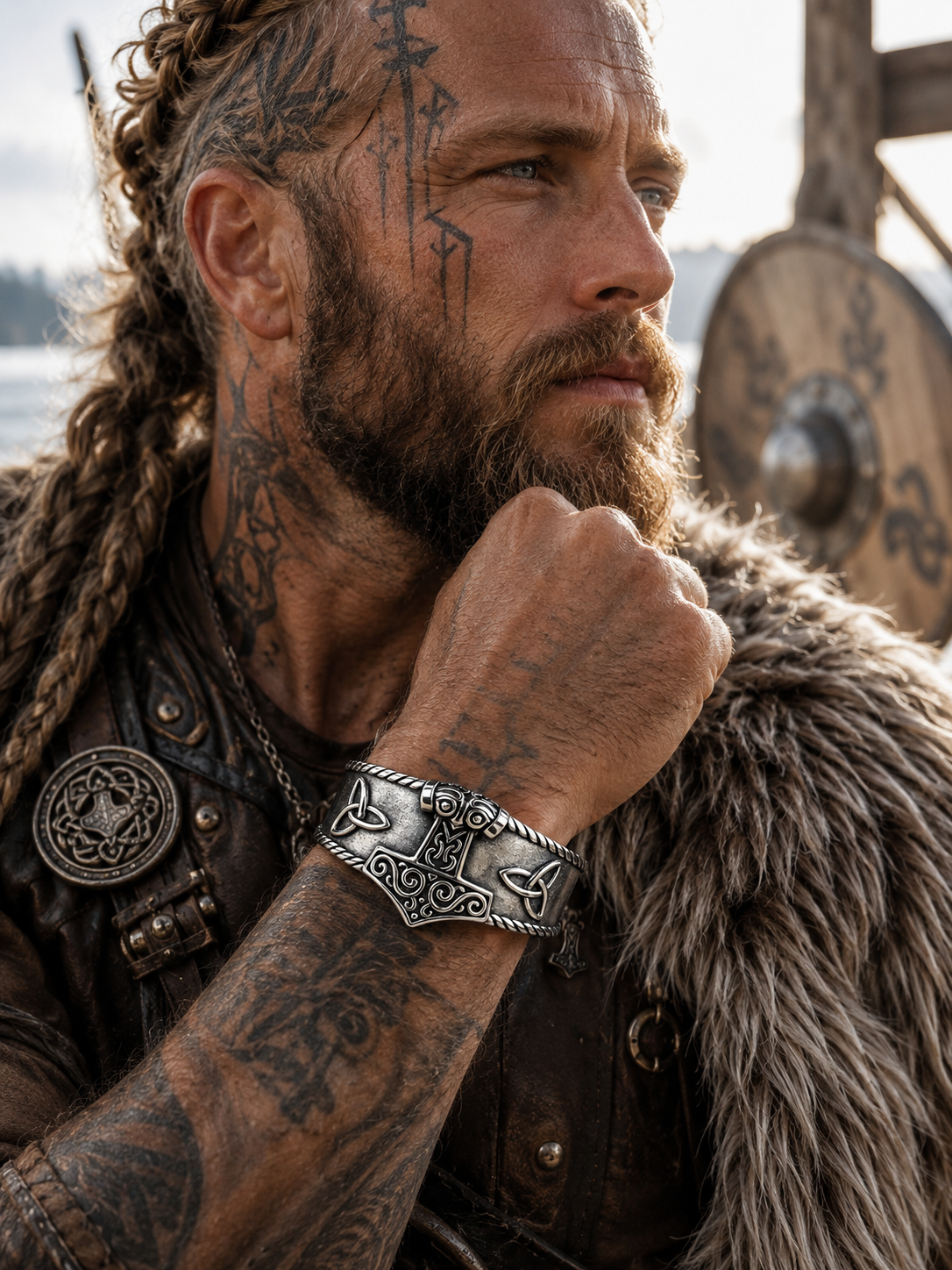 Thor's Hammer Mjölnir Viking Armband – Stainless Steel