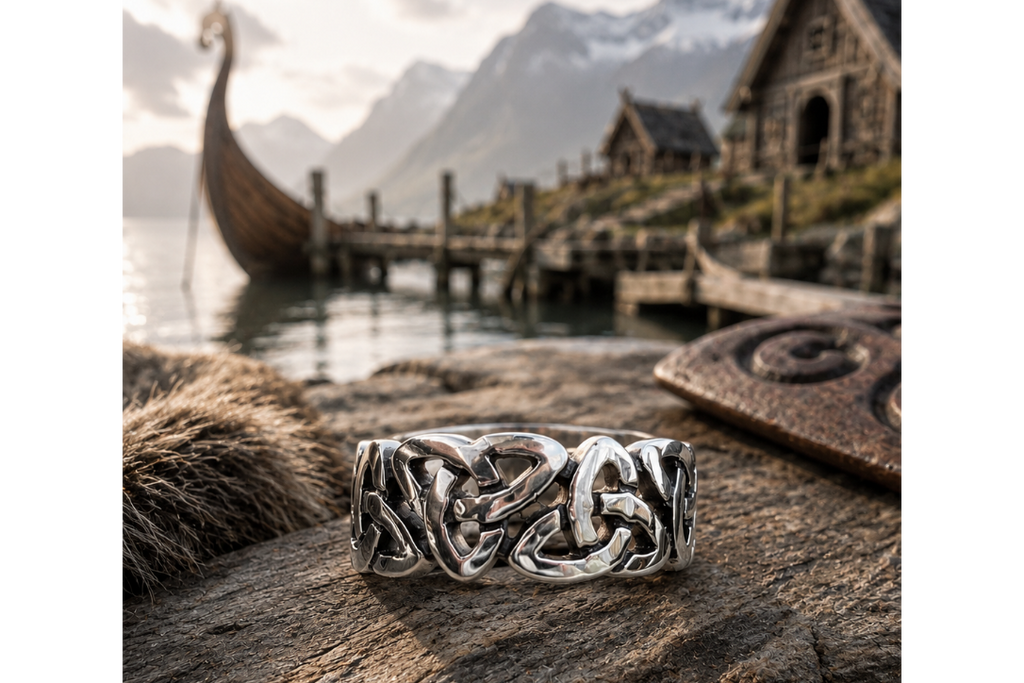 Triquetra Ring – Norse Viking Ladies Ring – Stainless Steel