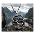 Midgard Serpent Hanger – Stainless Steel Zilverkleurig