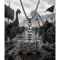Mjölnir – Thor's Hammer Hanger– Stainless Steel Zilverkleurig